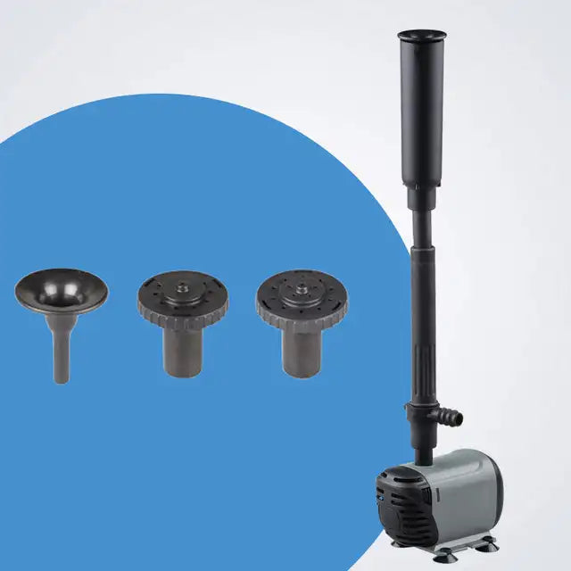 OasisStream lyxig vattenpump | Slitstark utomhuspump för fontäner med utbytbara munstycken