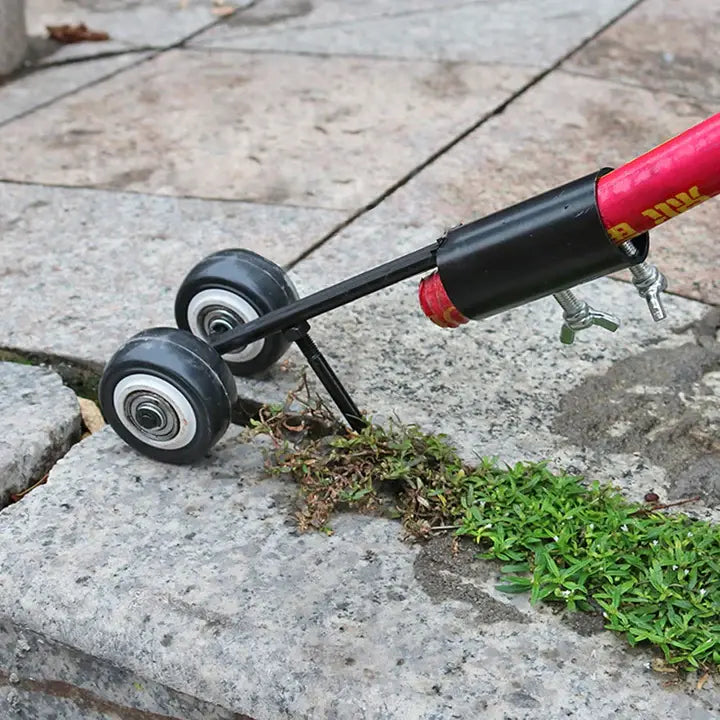 Fogrensare | Tar bort ogräs från fogar | Styrd rullning längs kanter | FugenRoll