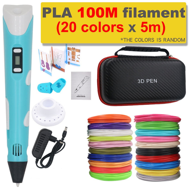 3D-skrivarpenna gör-det-själv med 200 m PLA-filament - present till barn