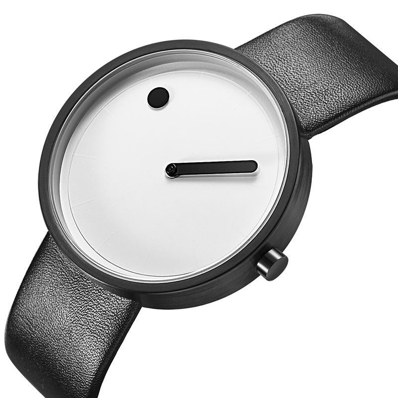 IcoolGadgets Klocka Kvarts Herr Lyx Fritid Svart Klocka Japanskt Kvartsur Modeklocka Designer Enkel Herr