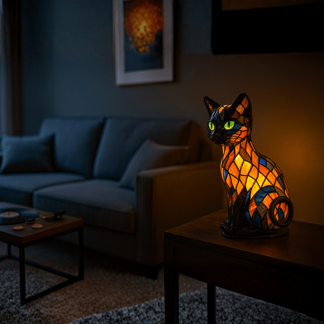 FELILUX – Lekfull LED-nattlampa för katter med mjuk stämningsbelysning