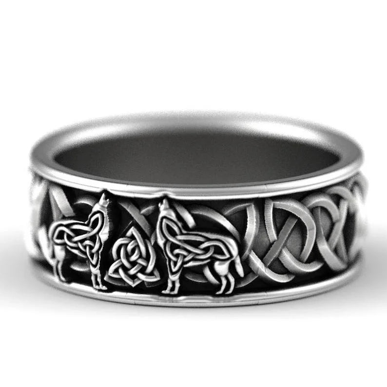 Viking Varg Ring Statement-smycke