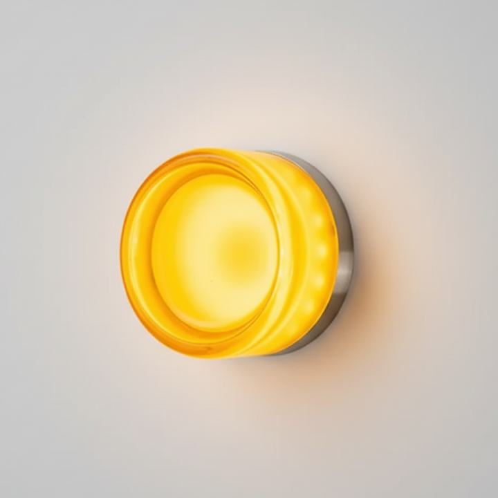Nordisk rund vägglampa – modern LED-vägglampa för sovrum och hall