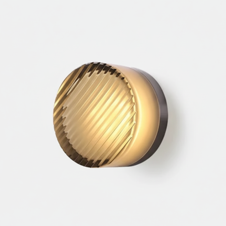 Nordisk rund vägglampa – modern LED-vägglampa för sovrum och hall