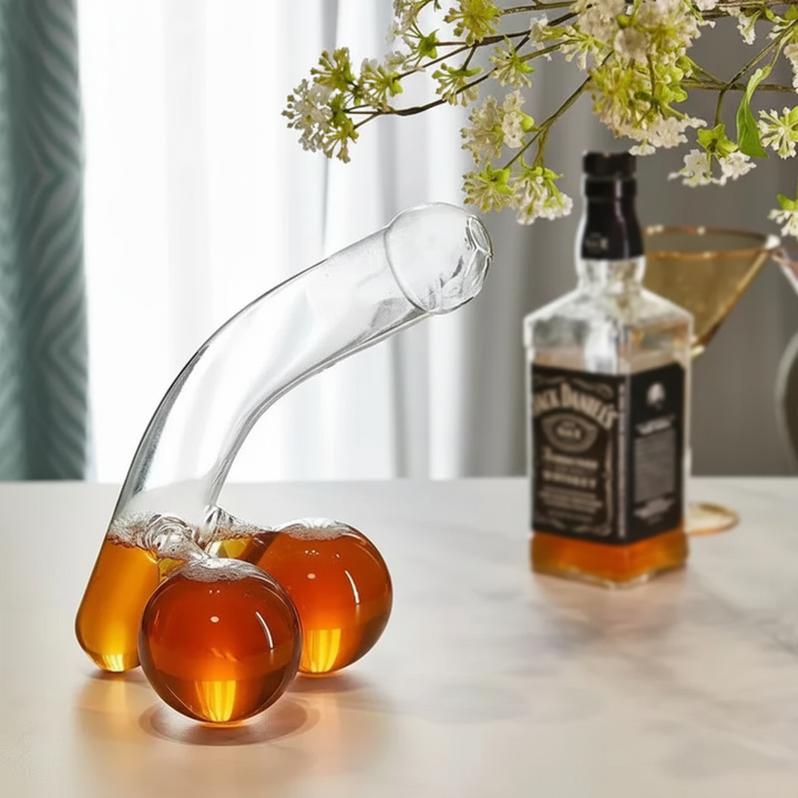 Karaff i glas | Elegant design och 650 ml kapacitet | Transparent