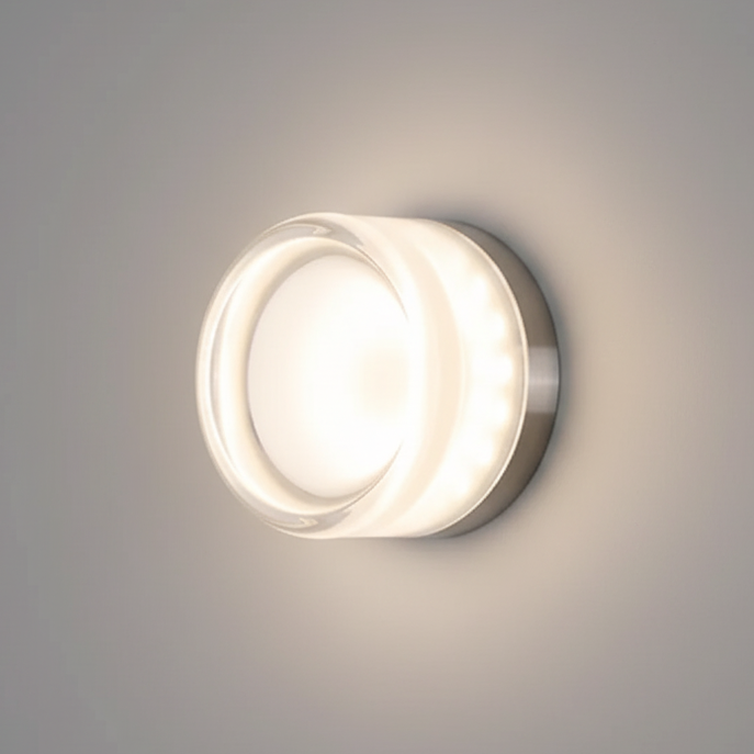 Nordisk rund vägglampa – modern LED-vägglampa för sovrum och hall