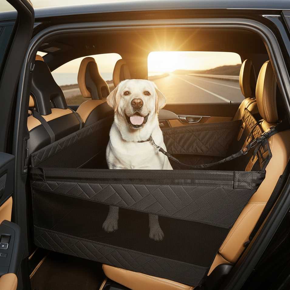 RIDEGUARD PET SEAT – Vattentät Minnesskummatta för Hundar till Bilen