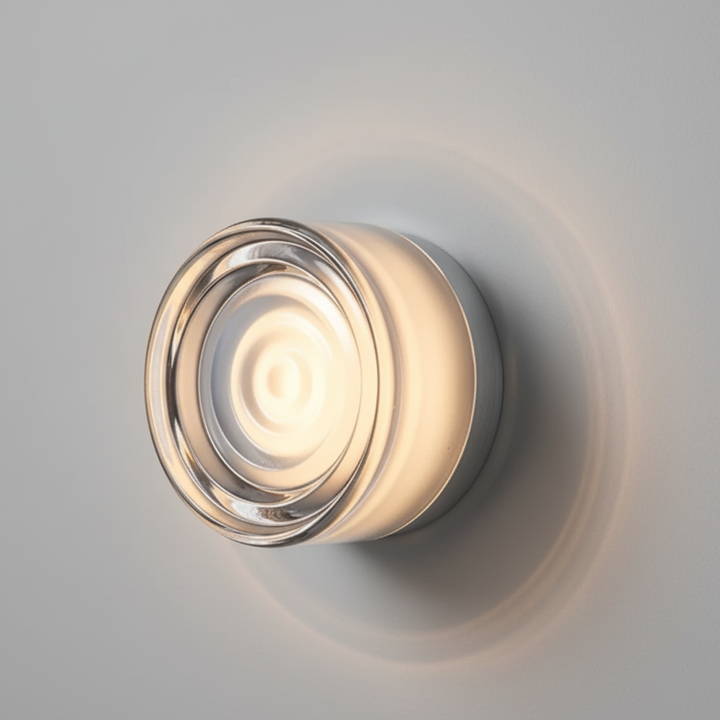 Nordisk rund vägglampa – modern LED-vägglampa för sovrum och hall