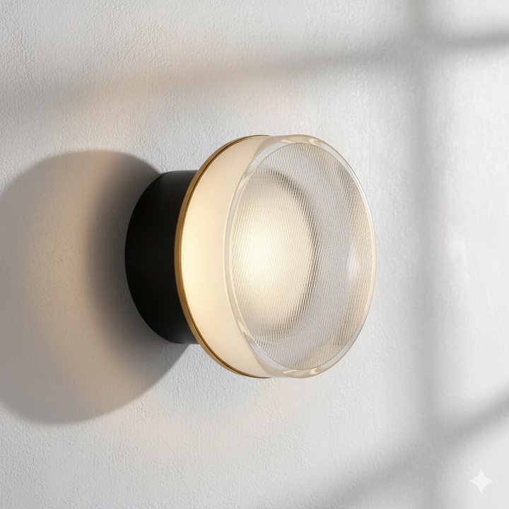 Nordisk rund vägglampa – modern LED-vägglampa för sovrum och hall