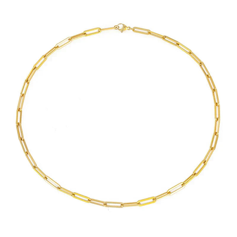 Förfinat halsband i vitguld med diskret glans
