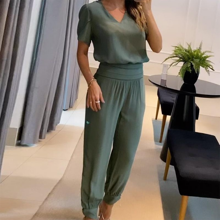 Tabea – Smuk, mønstret chic jumpsuit til kvinder