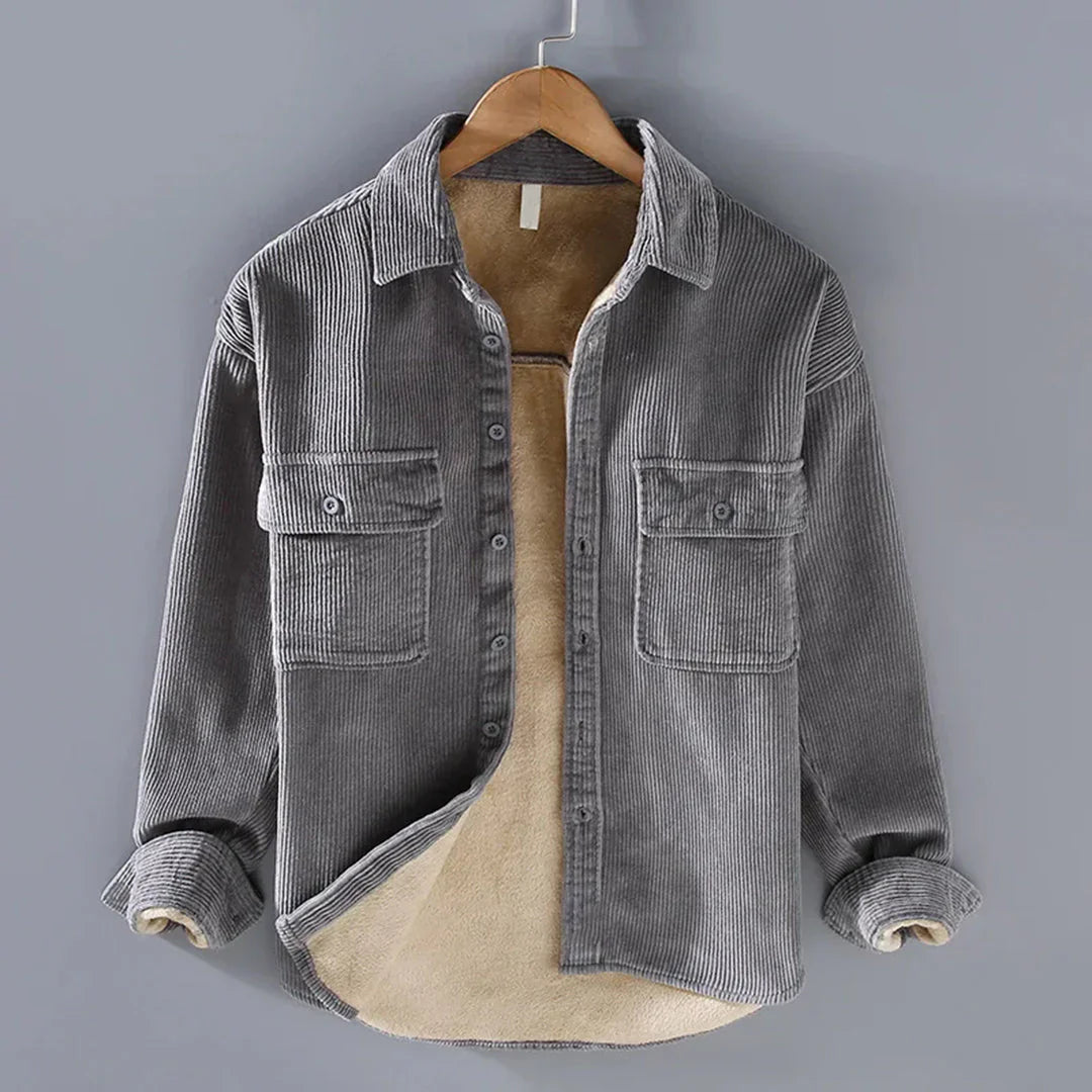 Manchesterskjorta Varm Vintage Casual Herrskjorta