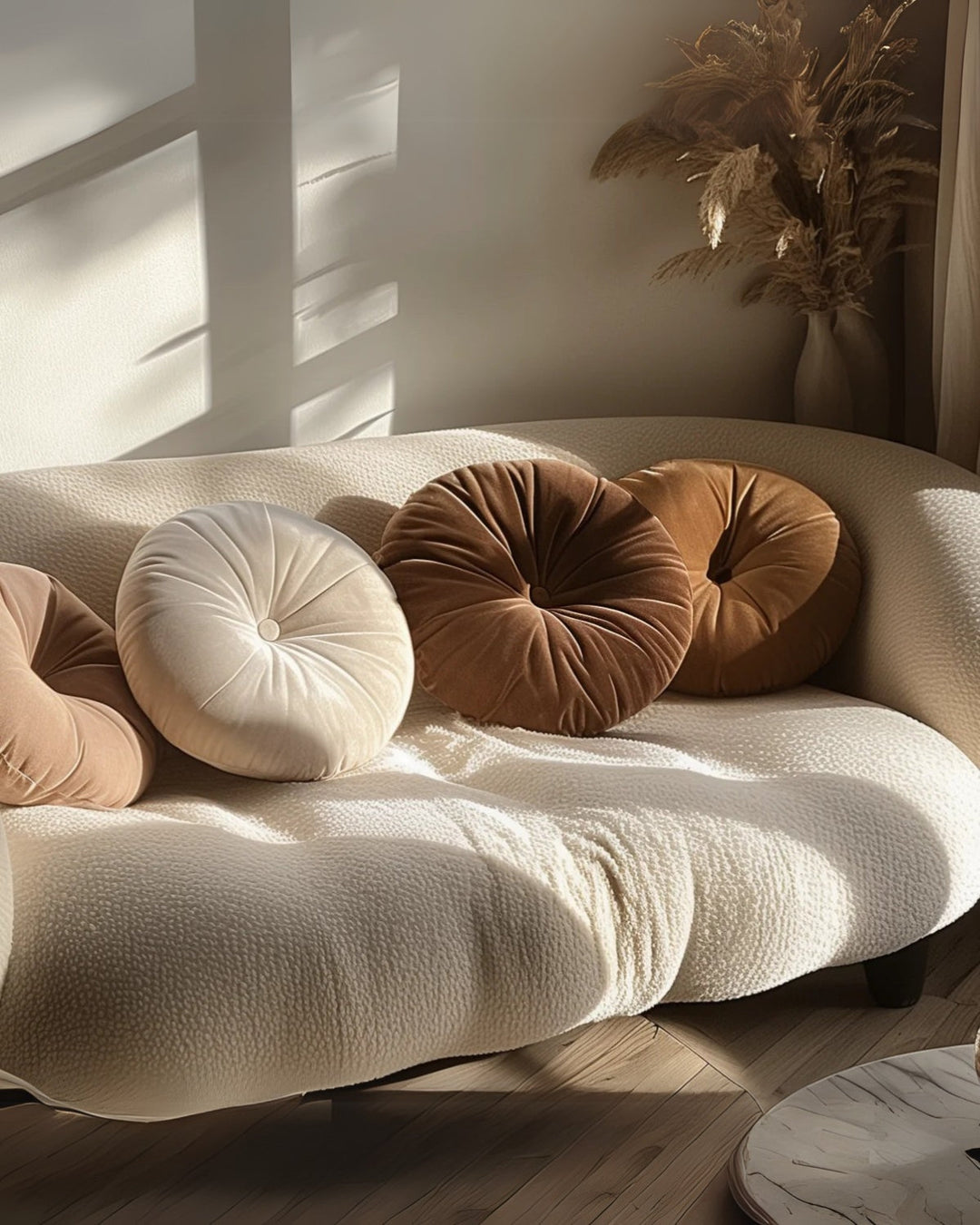 Poetica – Rund kudde i modern design