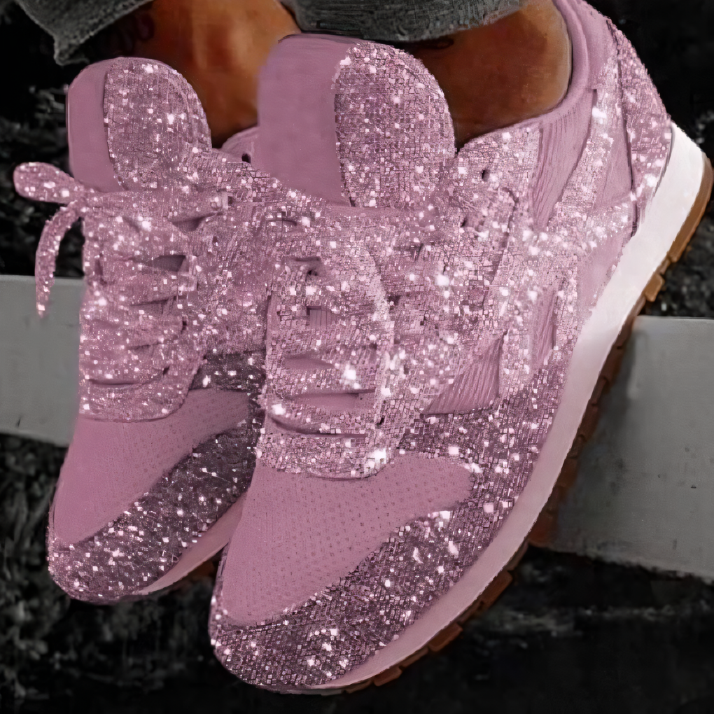 Glitrende grove sneakers til kvinder