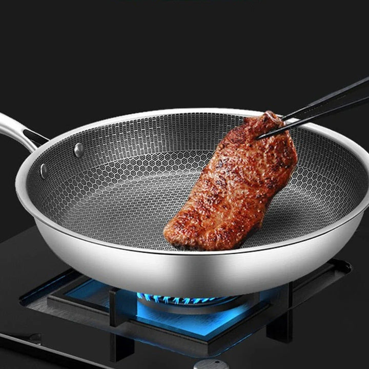 Rustfrit Stål Non-Stick Stegepande