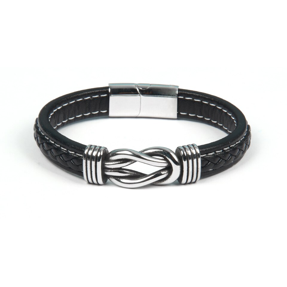 Infinity-armband | Läderarmband med knut