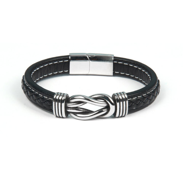 Infinity-armband | Läderarmband med knut