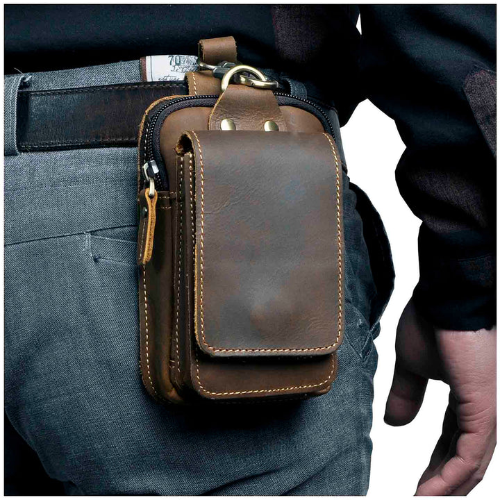 Magväska för herr i högkvalitativt läder - Guardian Leather