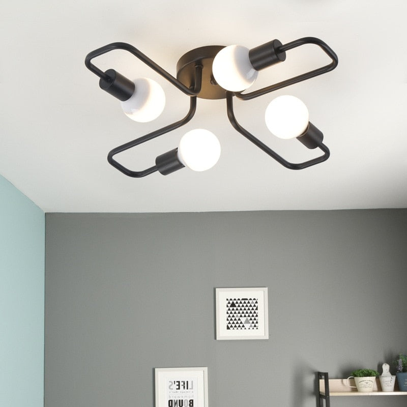 Silva Vintage LED-taklampa i industriell stil för vardagsrum, metall, 5 färger