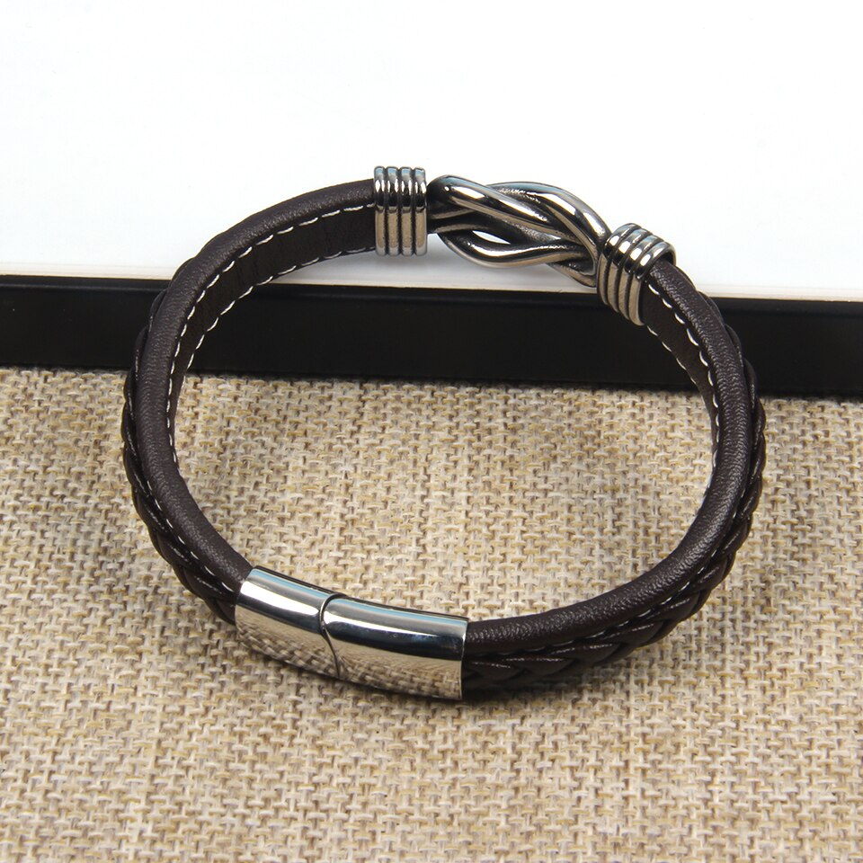 Infinity-armband | Läderarmband med knut