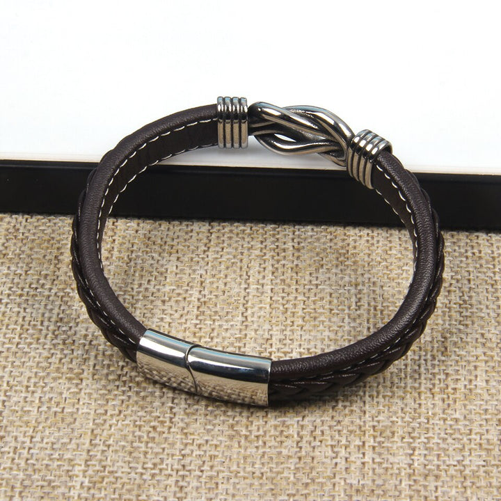 Infinity-armband | Läderarmband med knut