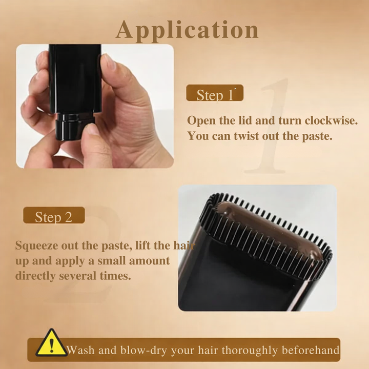 Hårfärg | Omedelbar täckning av gråa hår | Retuscheringspenna för hårfästet | AnsatzFix