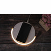 AuraGlow Smart Charging Dock | Modern sängbordslampa med inbyggd snabb trådlös laddning för alla Qi-kompatibla enheter