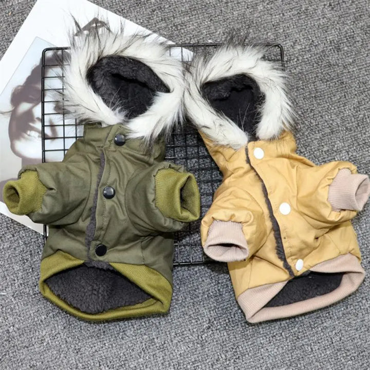 PureFur täcksjacka för hundar | Tjock och varm fleece för hundar på vintern