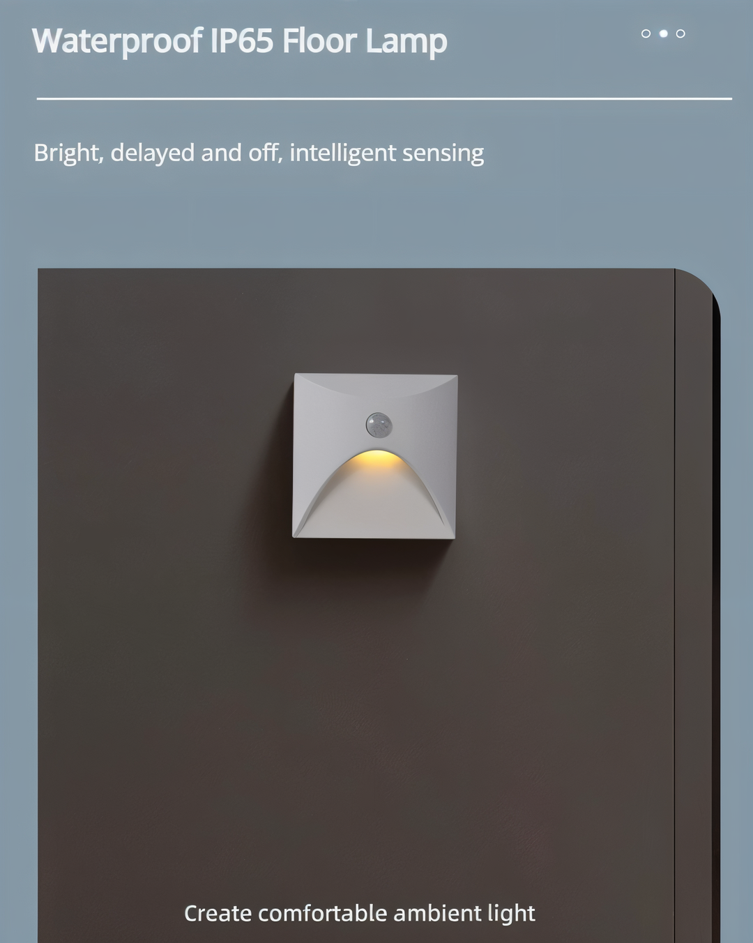LuminiPath - Vattentät IP65-vägglampa - Vägglampa för inom- och utomhusbruk - LED-vägglampa med rörelsesensor