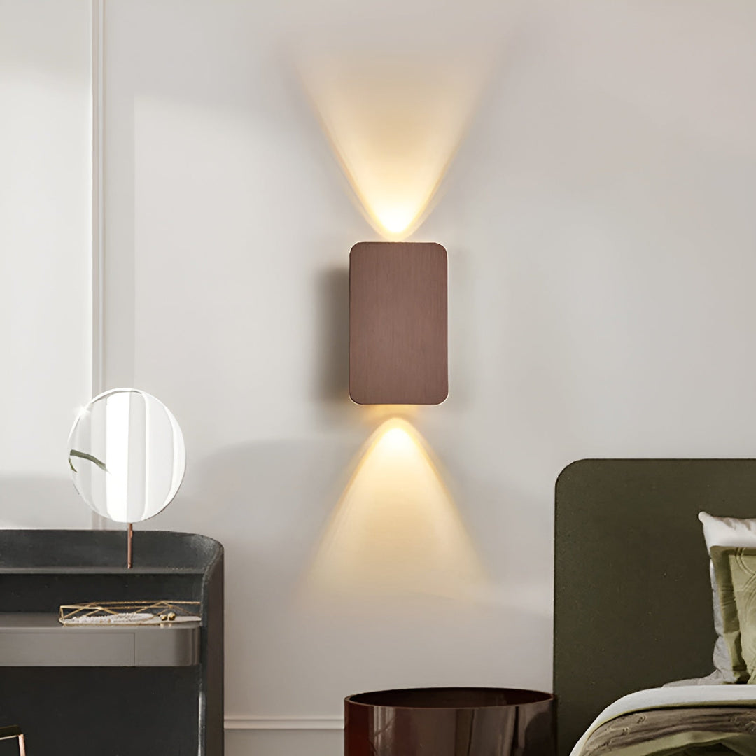 LED-vägglampa med ljus uppåt och nedåt – Modern och stämningsfull