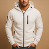 Hoodie för herr | Dragkedja & justerbar huva