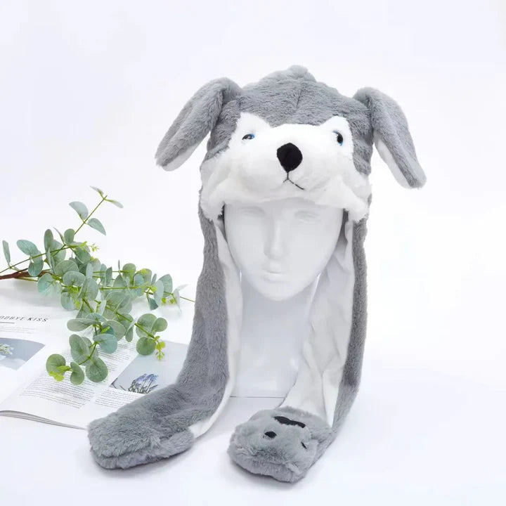 Bounce Bunny - söt mössa med rörliga öron för skoj och värme