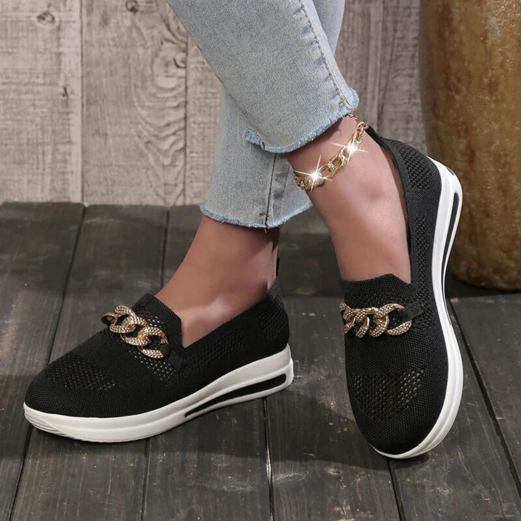 Klassiske slip-on loafers til kvinder
