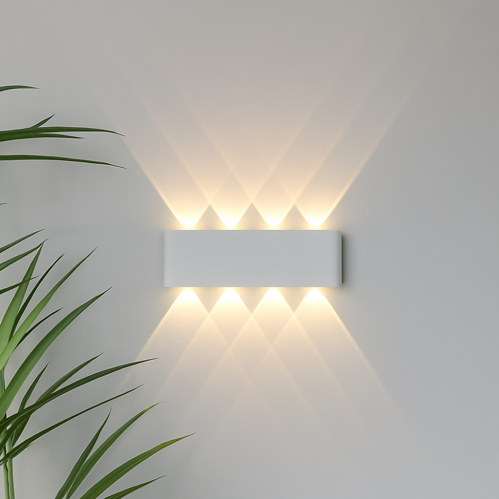 Modern Vägglampa för Inomhus- och Utomhusbruk – Minimalistisk LED-spotlight