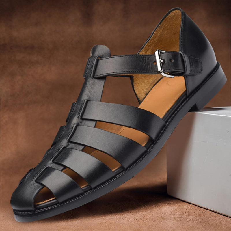 Fin – Premium Läder Sandaler för Modern Komfort