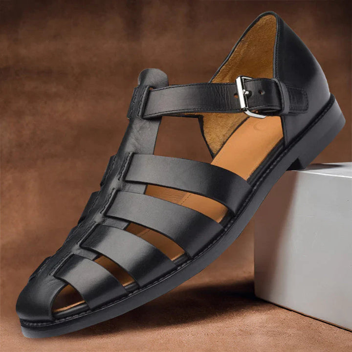 Elegante herresandaler i syntetisk stof for komfort og stil