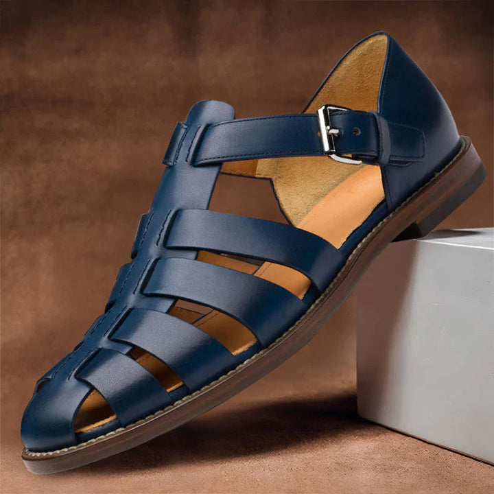 Elegante herresandaler i syntetisk stof for komfort og stil