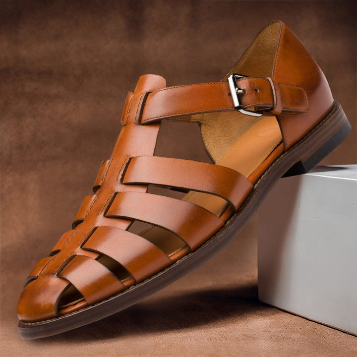 Fin – Premium Läder Sandaler för Modern Komfort