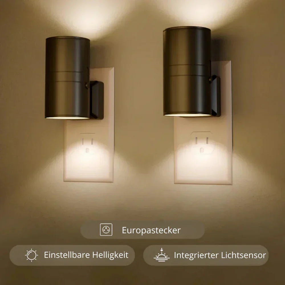 Nattlampa i Bauhaus-design - dimbart LED-ljus