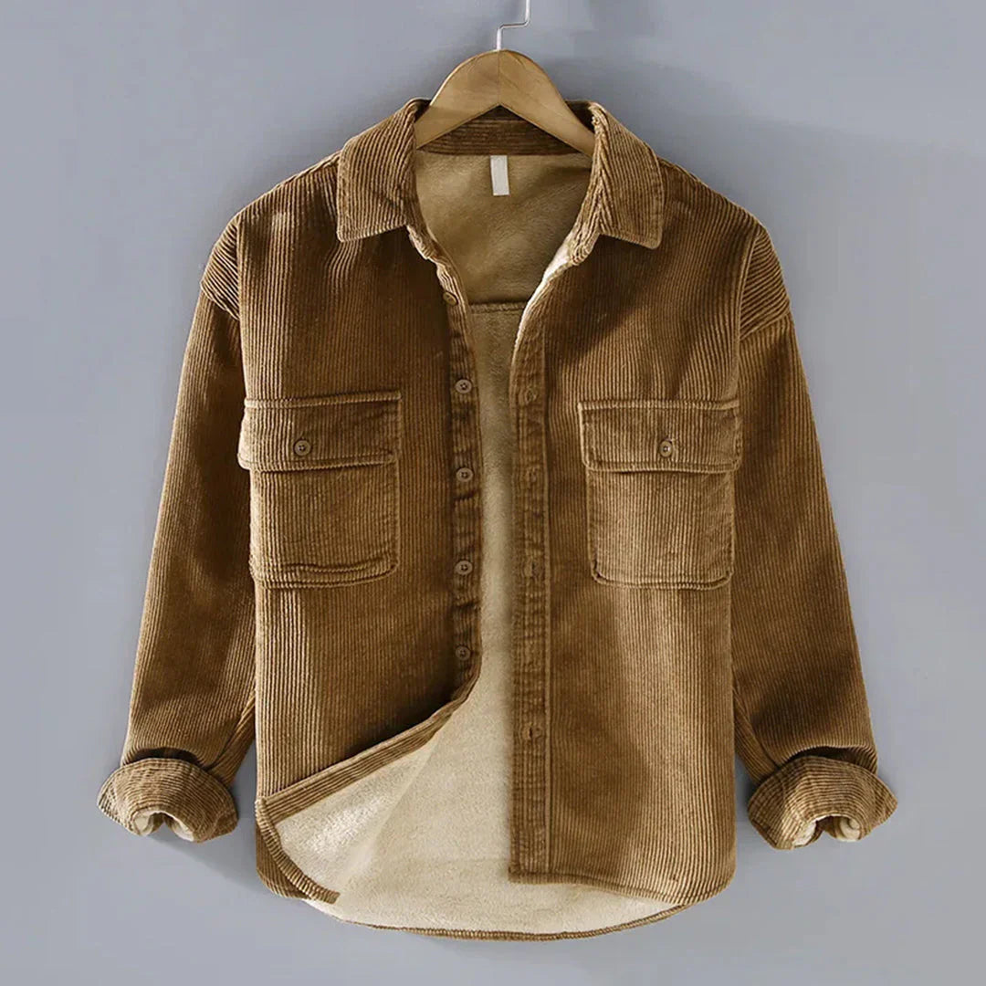 Manchesterskjorta Varm Vintage Casual Herrskjorta
