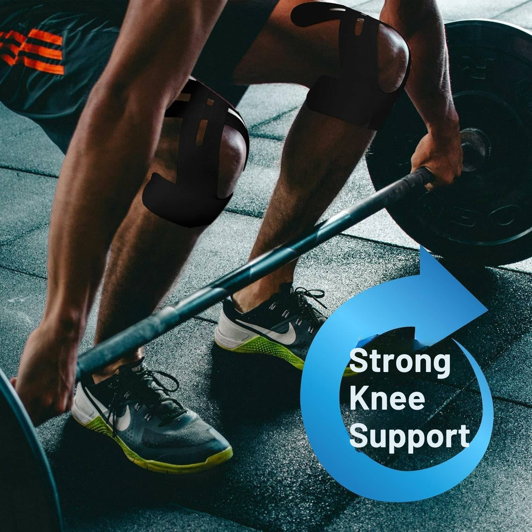 Knäbandage | Förklippt kinesiotejp | Andningsbart knästöd | Flexify