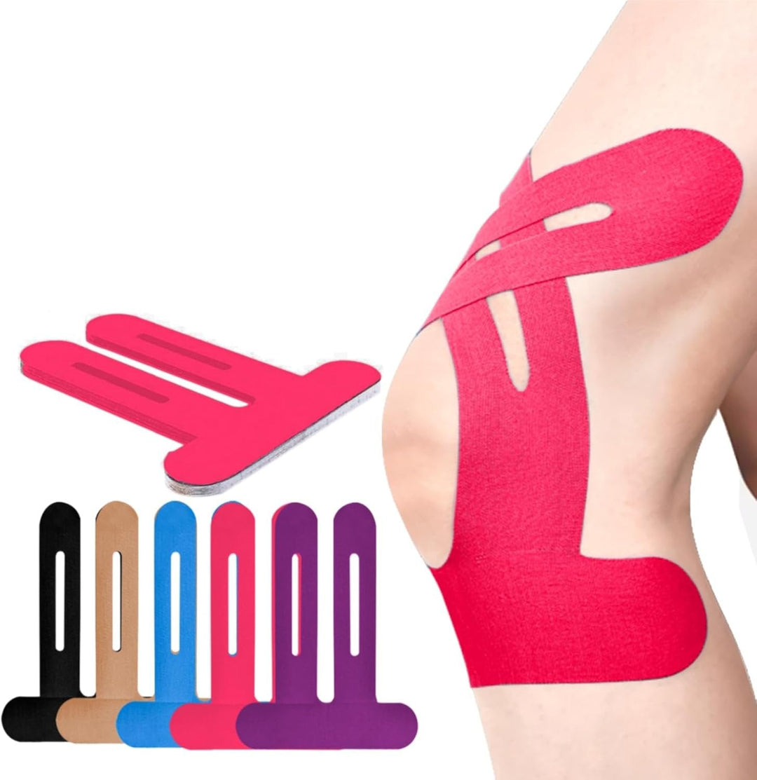 Knäbandage | Förklippt kinesiotejp | Andningsbart knästöd | Flexify