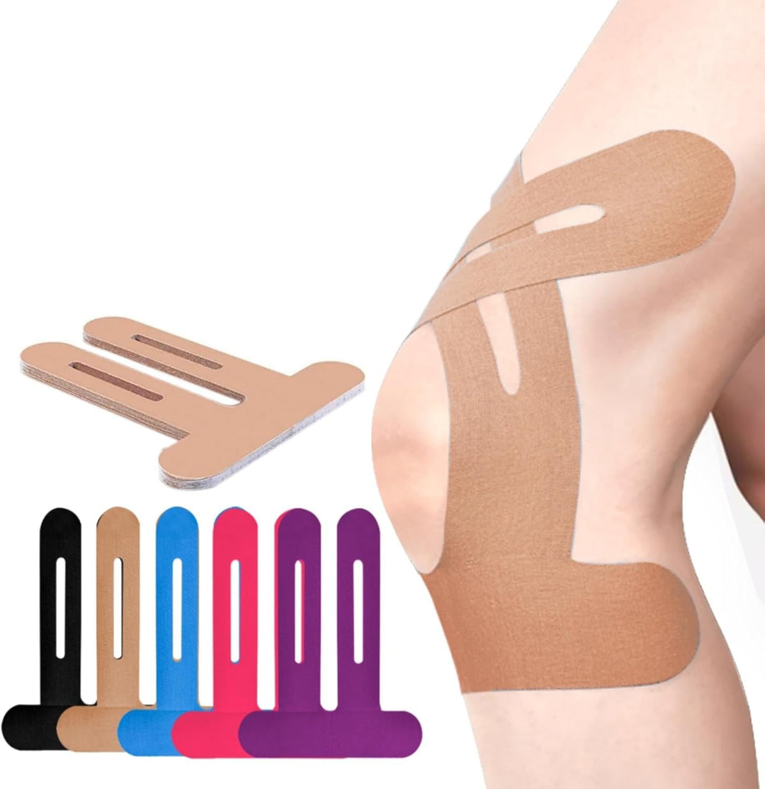 Knäbandage | Förklippt kinesiotejp | Andningsbart knästöd | Flexify