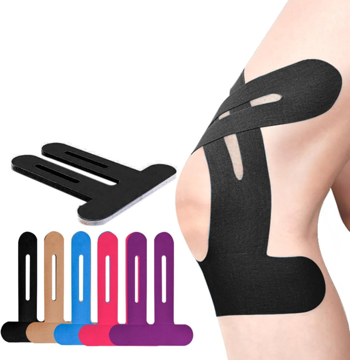 Knäbandage | Förklippt kinesiotejp | Andningsbart knästöd | Flexify