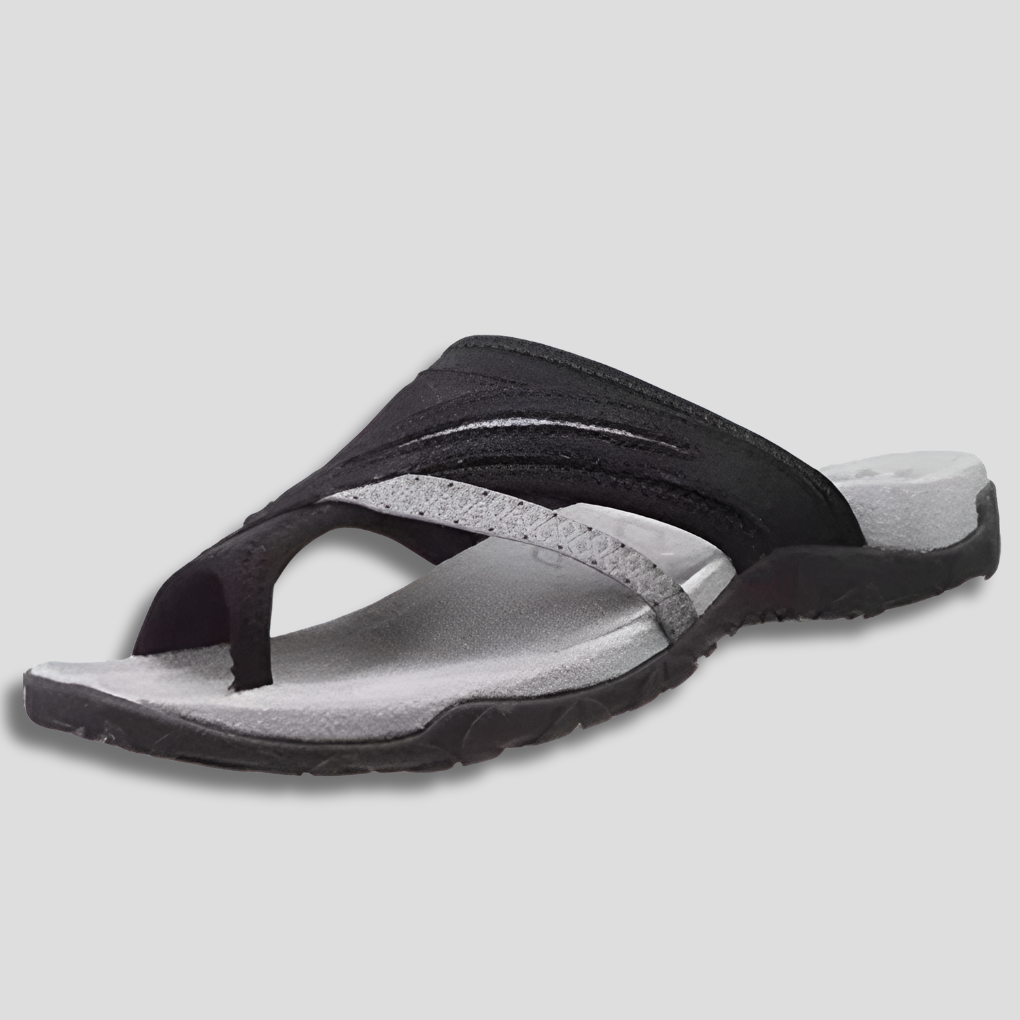 Komfortable sandaler med krydsede remme