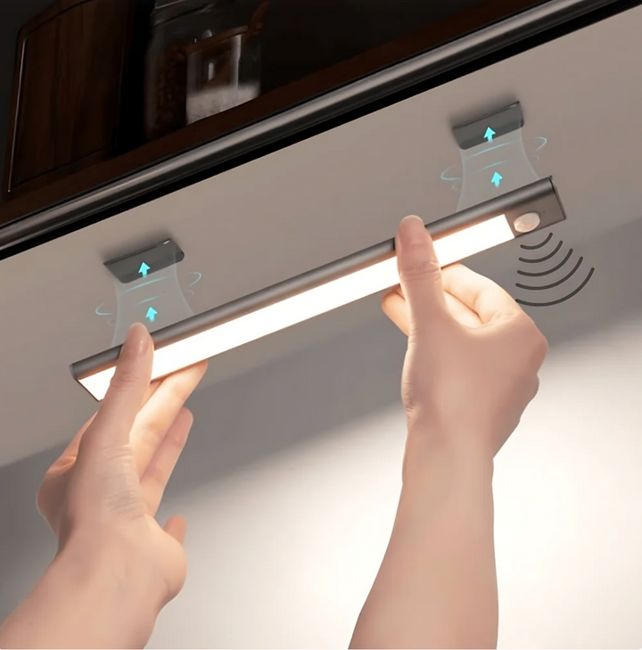 LED-bänkbelysning med rörelsesensor, magnetisk, utan borrning