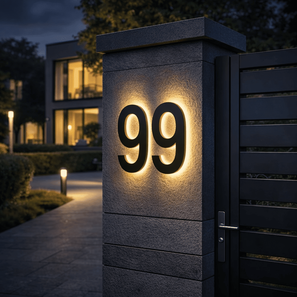 LICHTZEICHEN – Anpassningsbara LED-husnummer för moderna hem