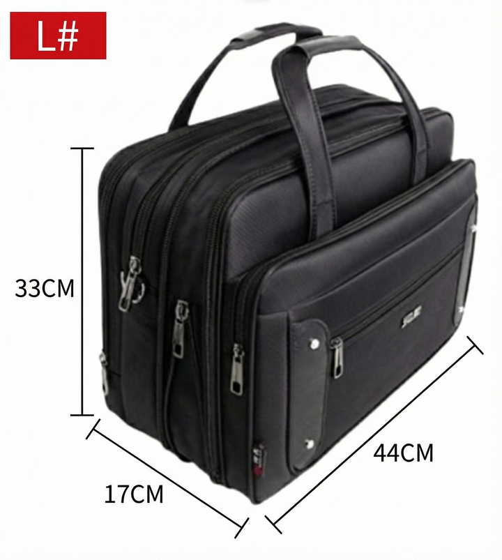 Kanvasväska för laptop och affärer, herr