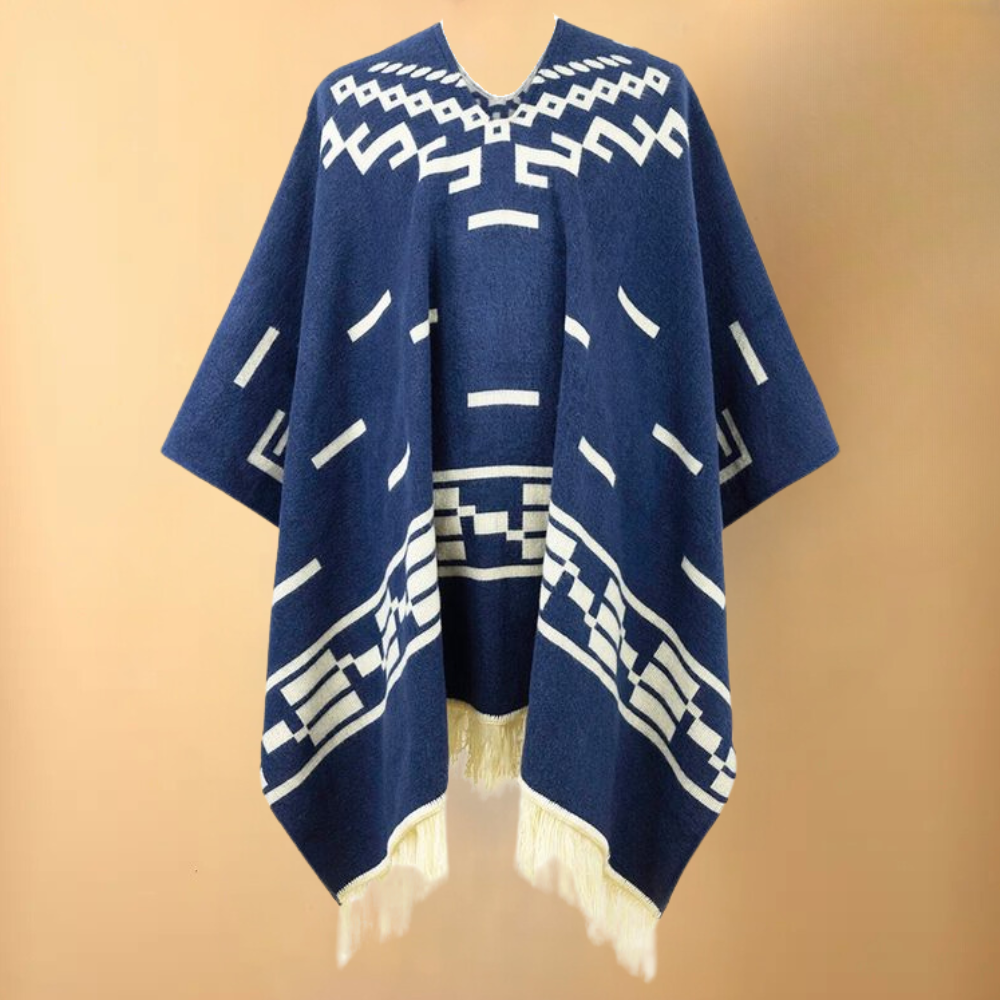 Varm poncho för herr - Kael