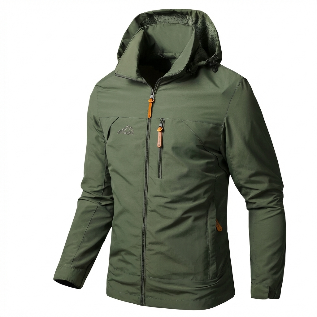 Vandtæt og vindtæt outdoorjakke til mænd